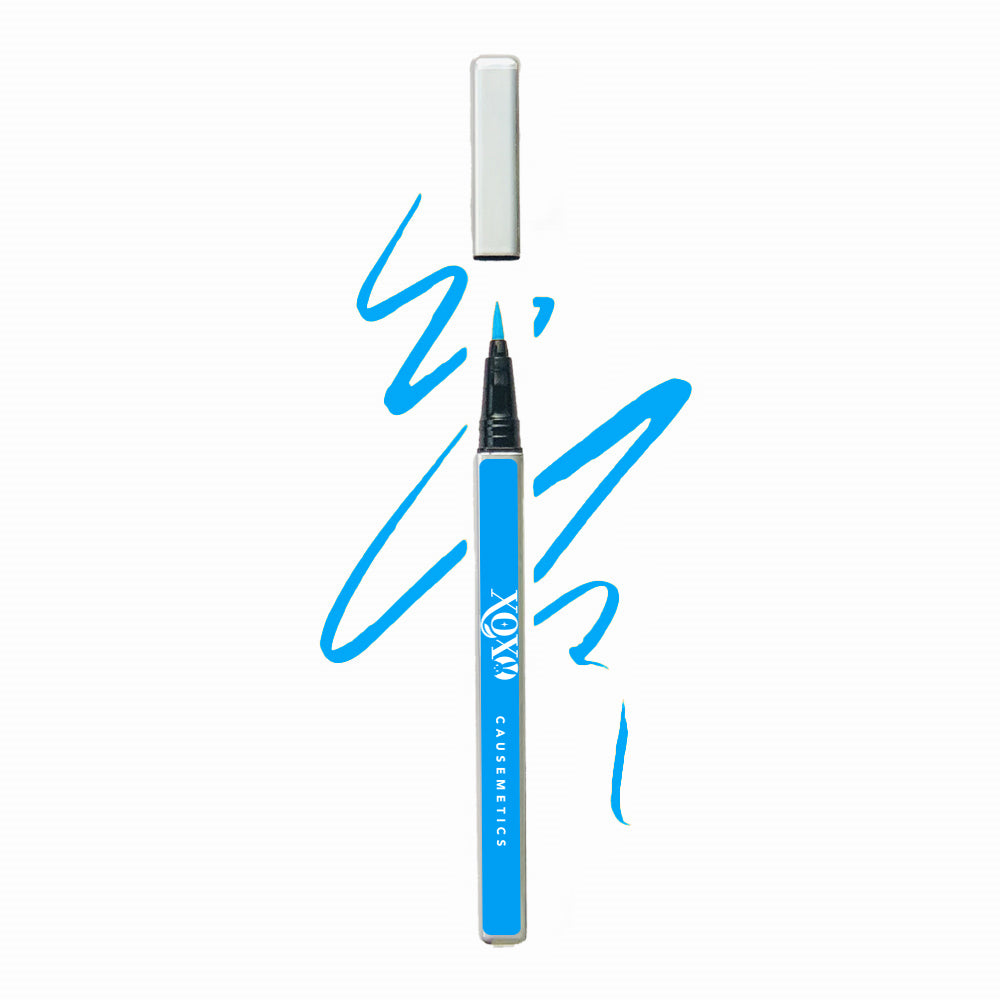 Liquid Adhesive Eyeliner - BLUE LAGOON for precise application and long-lasting hold