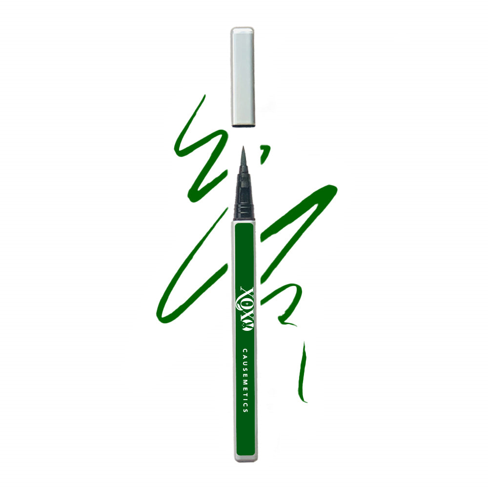 Liquid Adhesive Eyeliner - DEEP GREEN for precise application and long-lasting hold