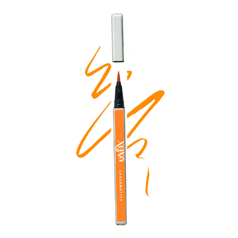 Liquid Adhesive Eyeliner - ORANGE for precise application and long-lasting hold